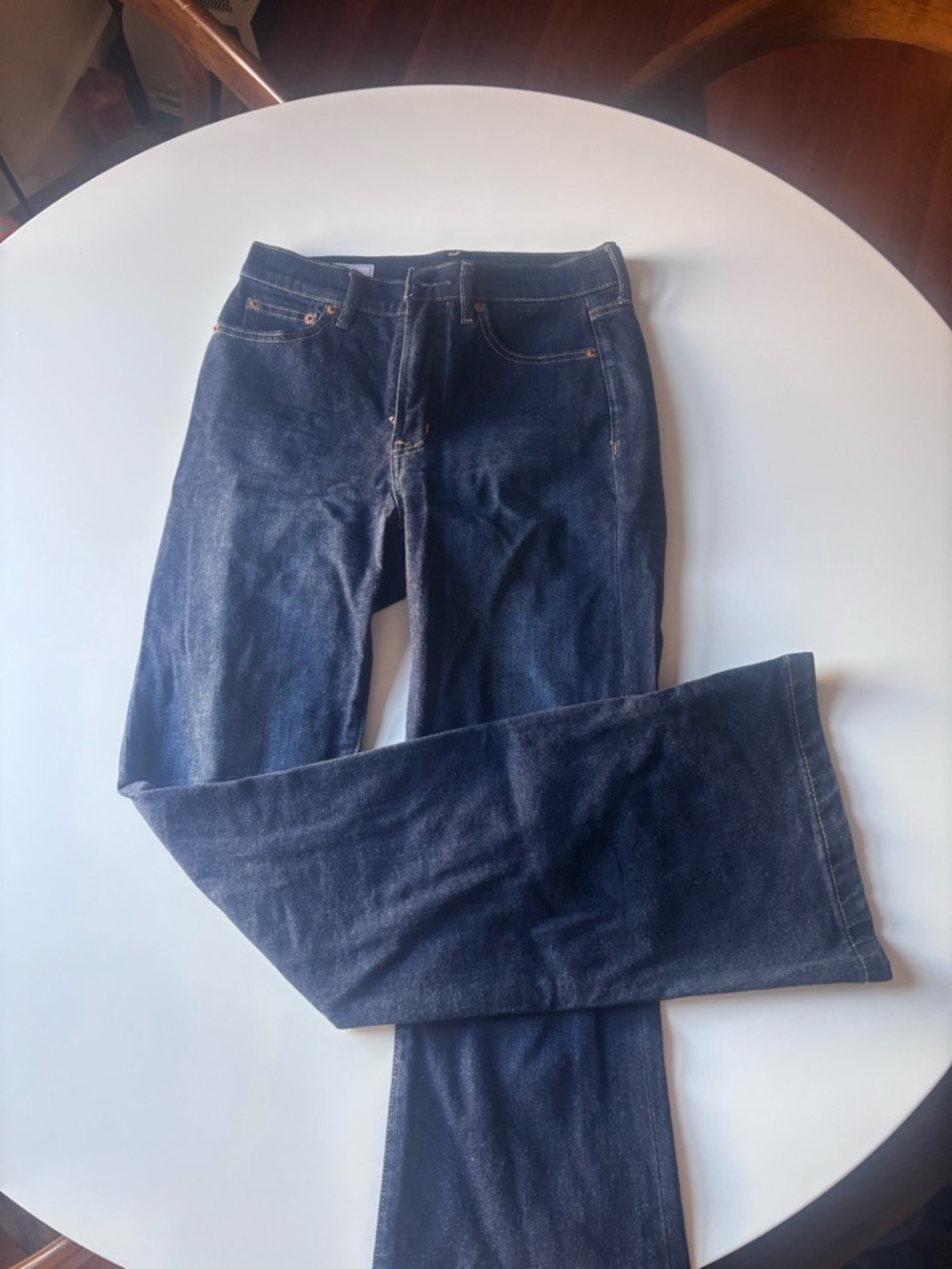 GAP Women's Dark Indigo Straight-Leg Jeans